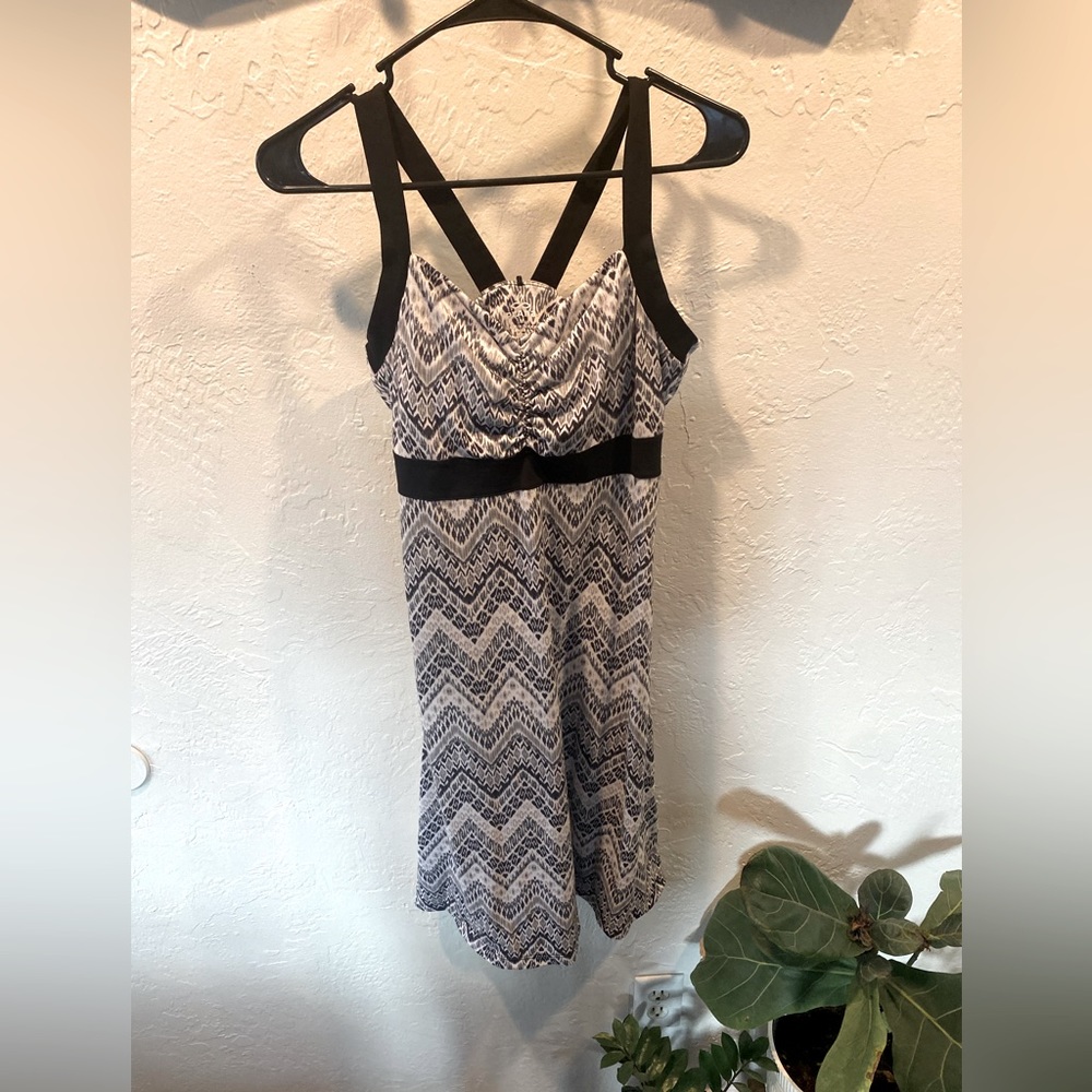 Prana Black & White Active Dress (medium)